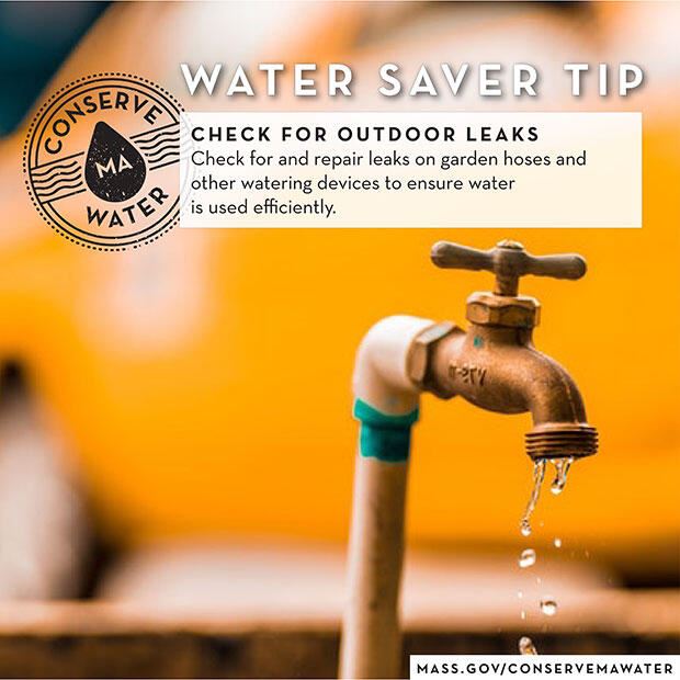 check for outdoor leaks